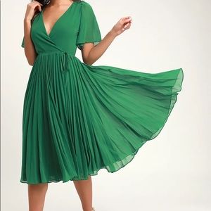 Lulus Pleats to Meet You Midi Dress